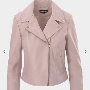 NWT LaMarque Donna Leather Biker Jacket
Ballet pink in color